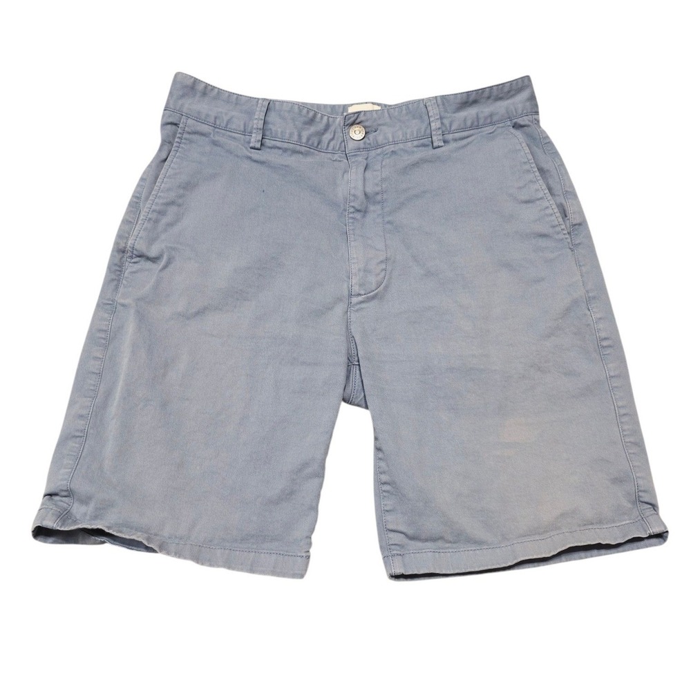Flint and Tinder 365 Chino Shorts Mens 31 Blue Cotton Spandex Stretch